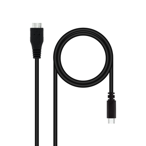 CABLE-USB-NANO-CABLE-USB3.0-USB-C-M-MICRO-B-M-1.0M-NEGRO
