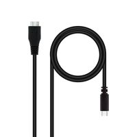 Miniatura 2 de CABLE USB NANO CABLE USB3.0 USB-C/M-MICRO B/M 1.0M NEGRO