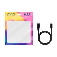 Miniatura 5 de CABLE USB NANO CABLE USB3.0 USB-C/M-MICRO B/M 1.0M NEGRO