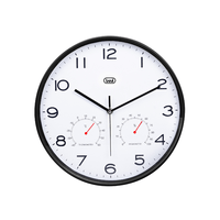 Miniatura 1 de RELOJ PARED TREVI OM 3510 T 30CM WALL CLOCK+TERM.+HYGROM. BLACK