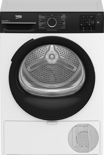 SECADORA CON BOMBA DE CALOR BEKO BM3T30230W 10 KG D BLANCO