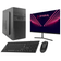 Zone Evil Core Work Intel Core i3 14100 16GB 1TB SSD Nvme Negro   Monitor 24 Teclado y rat  n