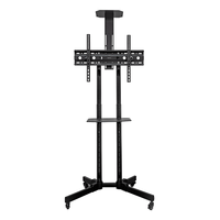 Miniatura 1 de "UNYKAch UK501 SOPORTE DE SUELO UNIVERSAL MONITOR/TV 32""-75""  MÓVIL CON 2 BANDEJAS. REGULABLE"