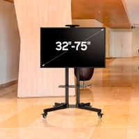 Miniatura 3 de "UNYKAch UK501 SOPORTE DE SUELO UNIVERSAL MONITOR/TV 32""-75""  MÓVIL CON 2 BANDEJAS. REGULABLE"
