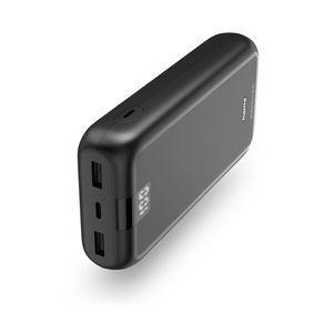POWERBANK-HAMA-PERFORMANCE-20-20000-mAh-2xUSB-A-1xUSB-C-INDICADOR-DE-CARGA-COLOR-ANTRACITA