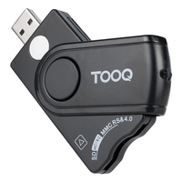 Miniatura 1 de Tooq TQR-3012B Lector DNIe, SIM, SD/TF, USB-A