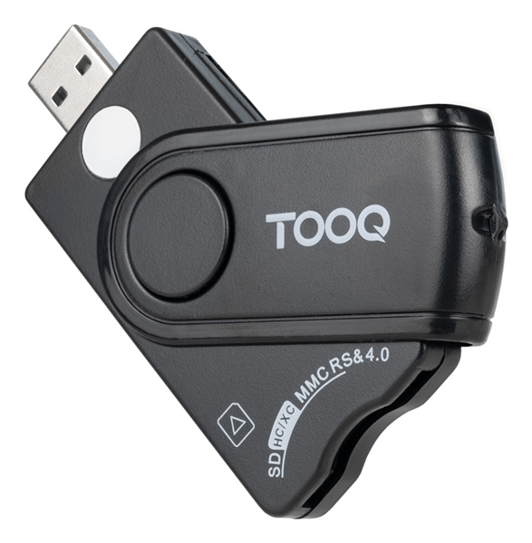 Tooq TQR-3012B Lector DNIe, SIM, SD/TF, USB-A