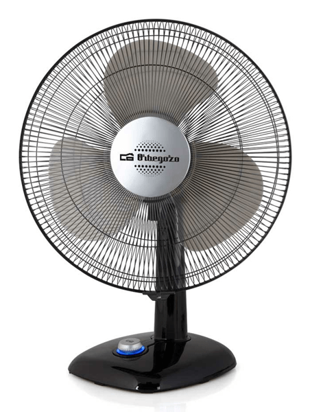 VENTILADOR SOBREMESA ORBEGOZO TF 0124 23CM 25W 3 VELOCIDADES