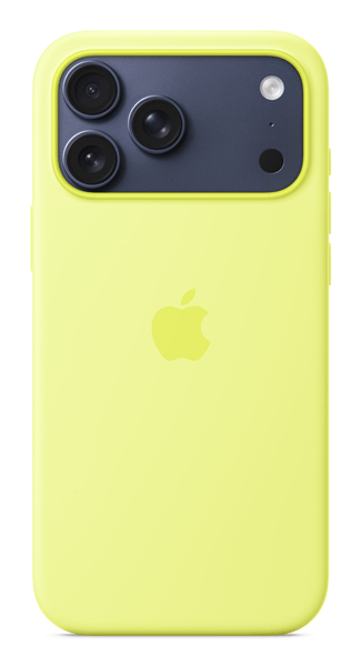 iPhone 17 Pro Max Silicone Case with MagSafe Neon Yellow