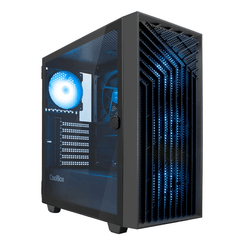CAJA SEMITORRE/ATX COOLBOX GA300 GRIDLINE S/FUENTE USB3.0 NEGRA A-RGB C/VENTANA