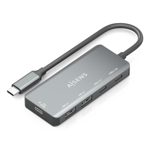 HUB-AISENS-USB-3.1-USB-C-1XPD-100W-1XUSB-C-3.0-1XUSB-C-2.0-2XUSB-A-2.0-15CM