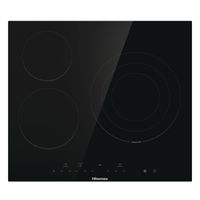 Miniatura 2 de VITROCERAMICA INDEPENDIENTE RADIANTES HISENSE E6332BSCE 3 ZONAS COCCION ANCHO 60 CM