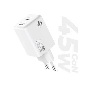 CARGADOR-DE-PARED-SUBBLIM-45W-DOBLE-USB-C