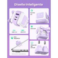 Miniatura 12 de UGREEN USB-A+2 USB-C 65W UNO ROBOT GAN TECH FAST CHARGER