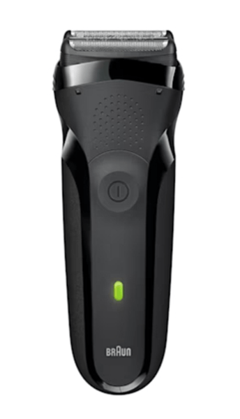 AFEITADORA BRAUN 300S BLK SERIES 3 BOX EURO RECARGABLE 2 CABEZALES