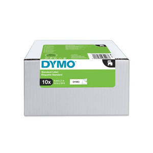 DYMO-Cinta-LM-D1-Multipack-9mmx7m--VALUE-PACK--S0720680-10-rollos--Negro-blanco