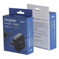 Miniatura 5 de iggual Cargador portátil y móvil tipo C PD 100W
