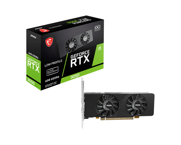 Tarjeta Gráfica MSIGeForce RTX 3050 GDDR6 6GB Negro