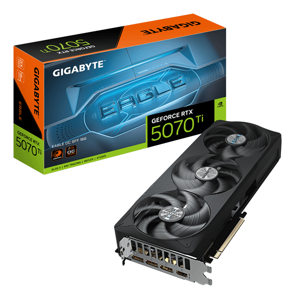 Tarjeta Gráfica GIGABYTEGeForce RTX 5070 Ti GDDR7 16GB Negro