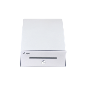 TPV CAJON PORTAMONEDAS EQUIP  ALUMINIO APERTURA MANUAL Y AUTOMATICA CONECTOR RJ11 COLOR PLATA