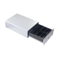 Miniatura 6 de TPV CAJON PORTAMONEDAS EQUIP  ALUMINIO APERTURA MANUAL Y AUTOMATICA CONECTOR RJ11 COLOR PLATA