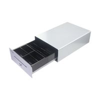 Miniatura 7 de TPV CAJON PORTAMONEDAS EQUIP  ALUMINIO APERTURA MANUAL Y AUTOMATICA CONECTOR RJ11 COLOR PLATA