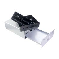 Miniatura 9 de TPV CAJON PORTAMONEDAS EQUIP  ALUMINIO APERTURA MANUAL Y AUTOMATICA CONECTOR RJ11 COLOR PLATA