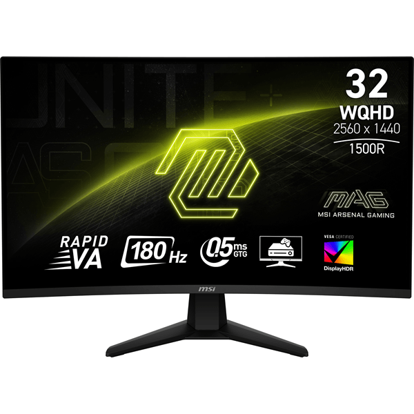 MONITOR MSI MAG 32CQ6F 31.5" Rapid VA 2560 x 1440 HDMI