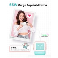 Miniatura 7 de UGREEN USB-A+2 USB-C 65W UNO ROBOT GAN TECH FAST CHARGER