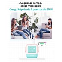 Miniatura 8 de UGREEN USB-A+2 USB-C 65W UNO ROBOT GAN TECH FAST CHARGER