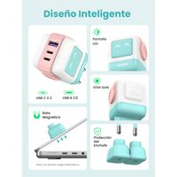 Miniatura 9 de UGREEN USB-A+2 USB-C 65W UNO ROBOT GAN TECH FAST CHARGER