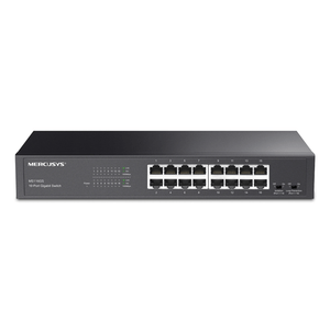 SWITCH-NO-GESTIONABLE-MERCUSYS-MS116GS-16P-16xRJ45-1Gbps-CARCASA-METALICA-ENRACKABLE