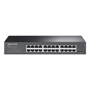 SWITCH-NO-GESTIONABLE-MERCUSYS-MS124GS-24P-24xRJ45-1Gbps-CARCASA-METALICA-ENRACKABLE