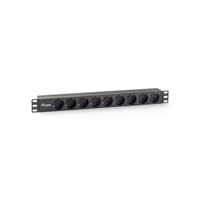 Miniatura 2 de REGLETA ALIMENTACION RACK 19" 1U 9 TOMAS