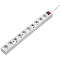 Miniatura 2 de Hama regleta 10 Tomas Interruptor 3m Blanca