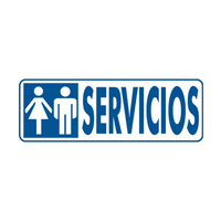 Miniatura 1 de SENAL "SERVICIOS" 175X65 PVC GRIS ARCHIVO 2000 6177-00 GS