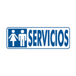SENAL "SERVICIOS" 175X65 PVC GRIS ARCHIVO 2000 6177-00 GS