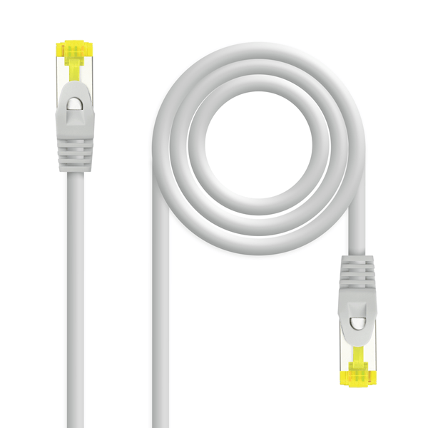 NANOCABLE CABLE DE RED LATIGUILLO RJ45 LSZH CAT.6A SFTP AWG26, GRIS, 25CM (10.20.1900-L25)