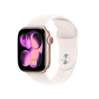Miniatura 1 de Apple Watch Series 11 GPS + Cellular 42mm Rose Gold Aluminium Case with Light Blush Sport Band - M/L