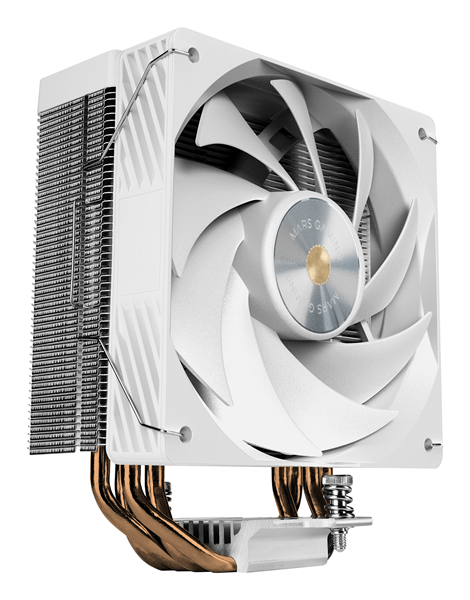 VENTILADOR CON DISIPADOR DE CPU MARS GAMING MCPUX4W BLANCO PWM SI 120mm TDP 230W