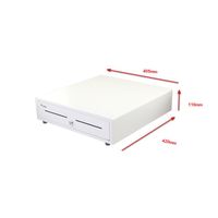 Miniatura 9 de TPV CAJON PORTAMONEDAS EQUIP APERTURA MANUAL Y AUTOMATICA CONECTOR RJ11 COLOR BLANCO