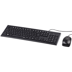 Hama Kit teclado y rat  n con cable Cortino ESP
