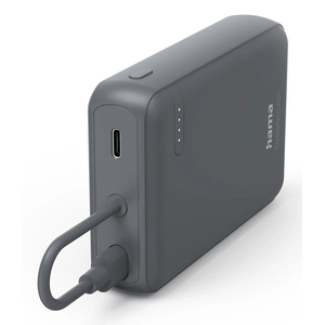 POWERBANK HAMA POWER PACK 10000 mAh 2xUSB-C INDICADOR DE CARGA CABLE INTEGRADO ANTRACITA