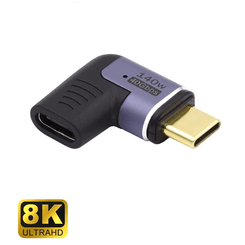 EWENT Adaptador Magnético USB-C  90ºUSB4 PD 140w