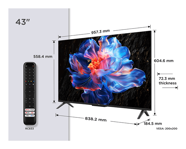 TCL 43" P6K 43P6K LED 4K Ultra HD
