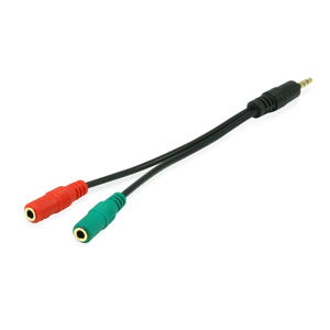 CABLE DUPLICADOR AUDIO JACK 3.5MM 1 MACHO A DOS HEMBRAS