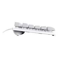 Miniatura 7 de TECLADO MOUSE Y ALFOMBRILLA TRUST GAMING GXT 794 BLANCO RGB RATON WIRELESS 4800DPI TECLADO CABLE