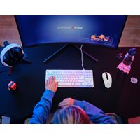 Miniatura 12 de TECLADO MOUSE Y ALFOMBRILLA TRUST GAMING GXT 794 BLANCO RGB RATON WIRELESS 4800DPI TECLADO CABLE