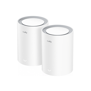 Cudy-AX3000-Pack-de-2-Sistemas-WiFi-6-Mesh-AX3000-2.5G-Dual-Band---Admite-Ancho-de-Banda-de-20-40-80-160MHz---1x-Puerto-LAN-10-100-1000Mbps-1x-Puerto