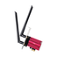 Cudy-Adaptador-de-Red-PCIe-Tribanda-WiFi-7-BE9300---Bluetooth-5.4---Disipador-Termico---Color-Negro-Rojo